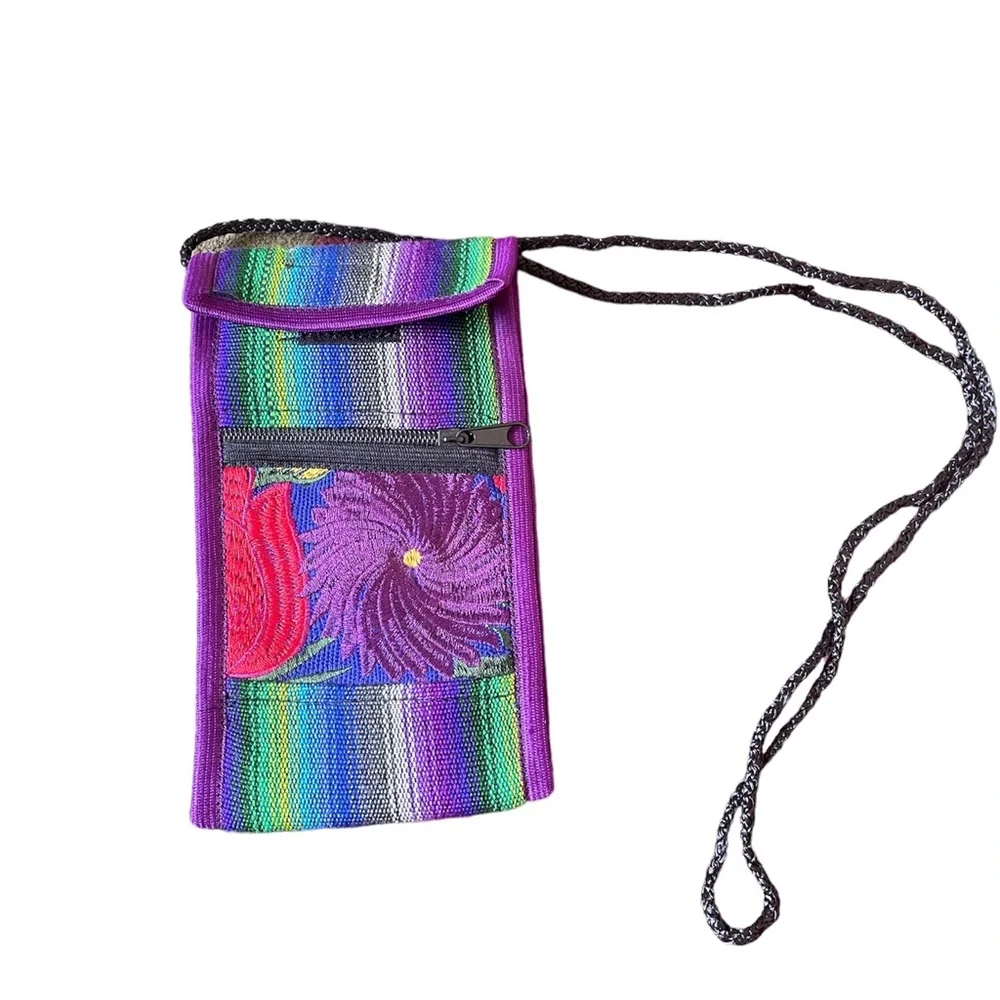 Phone Case Embroidered Mexican Phone Case, Purple Phone Case, Embroidered Case